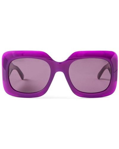 Jimmy Choo Gaya Square-frame Sunglasses - Purple