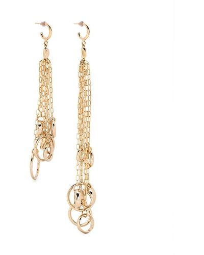 Isabel Marant Ring-embellished Earrings - Metallic