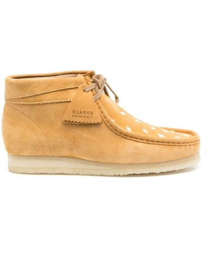 Clarks X Vandy The Pink Wallabee Leather Boots - Natural