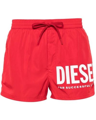 DIESEL Bmbx-mario Swim Shorts - Red