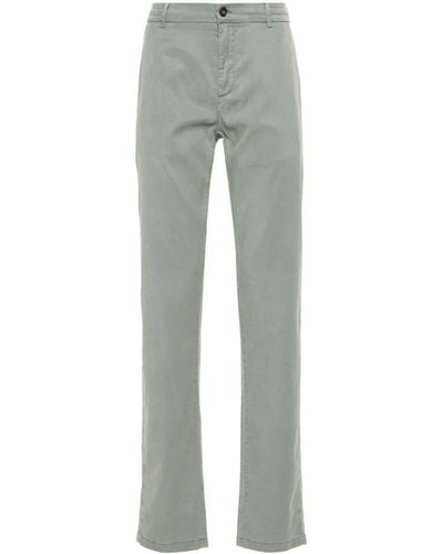 Canali Twill Tapered Trousers - Grey