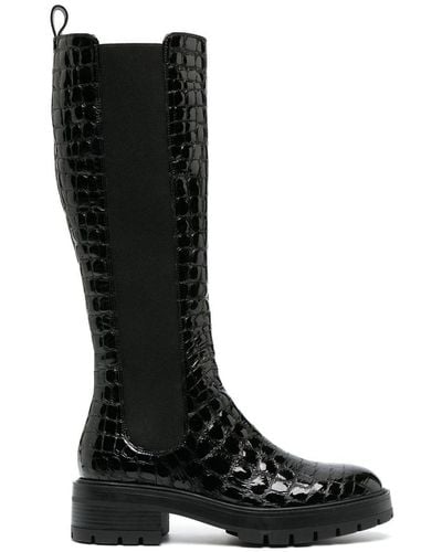 Aquazzura Crosby 50mm knee-high Chelsea boots - Negro