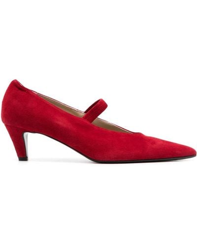 Totême Pointed Toe 55mm Mary Janes - Red