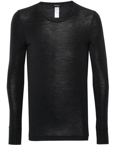 Hanro Long-sleeve T-shirt - Negro