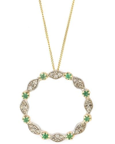 Pascale Monvoisin 9kt Yellow Gold Ava No 2 Emerald And Diamond Necklace - Metallic