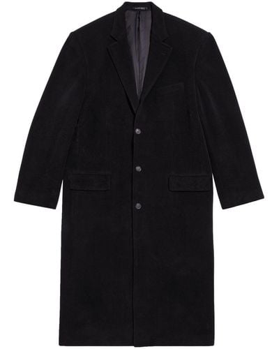 Balenciaga Oversized Cashmere-blend Coat - Black