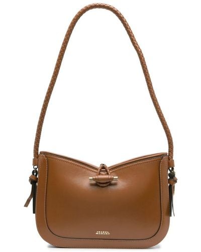 Isabel Marant Vigo Leather Shoulder Bag - Brown