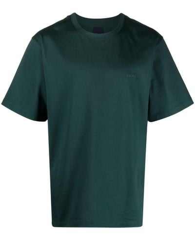 Juun.J T-Shirt mit Logo-Stickerei - Grün