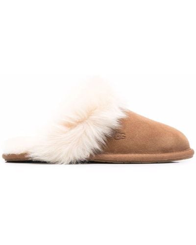 UGG Scuff Sis Fur-trimmed Slippers - Pink