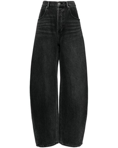 Alexander Wang Low-rise Wide-leg Jeans - Black