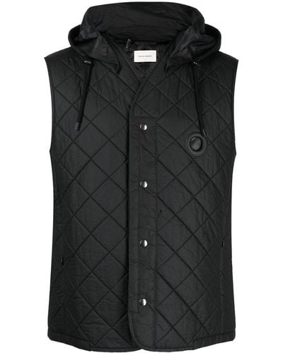Craig Green Button-up Quilted Gilet - Black