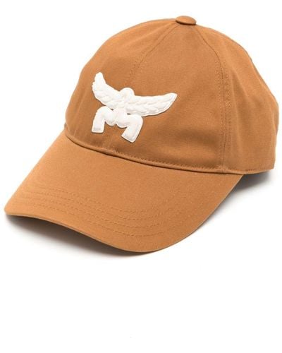 MCM Essential Logo-appliqué Cotton Baseball Cap - Natural