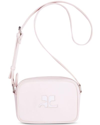 Courreges Reedition Camera レザーバッグ - ピンク