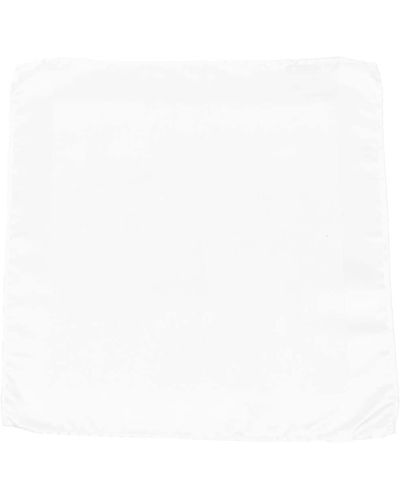 Lardini Textured Silk Handkerchief - White