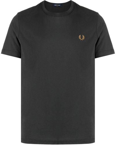 Fred Perry ロゴ Tシャツ - ブラック