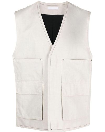 Helmut Lang Chaleco tipo cargo - Blanco