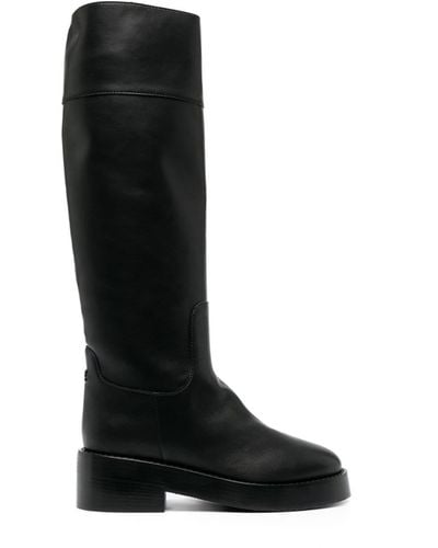 Casadei Andrea 55mm Leather Boots - Black