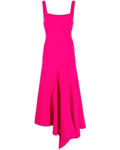 Acler Vestido Rowe con cuello cuadrado - Rosa