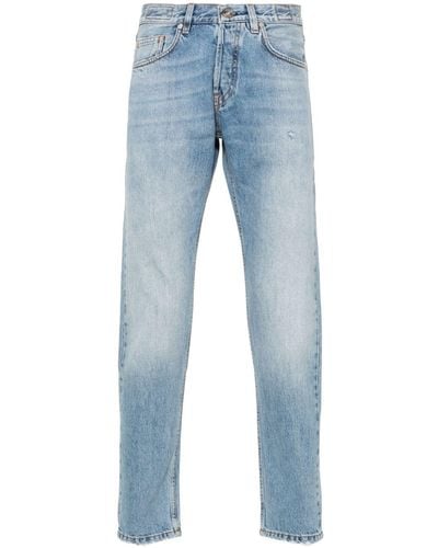 Eleventy Gerafelde Jeans Met Toelopende Pijpen - Blauw