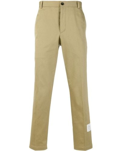 Thom Browne Cotton Twill Unconstructed Chino Trouser - Natural