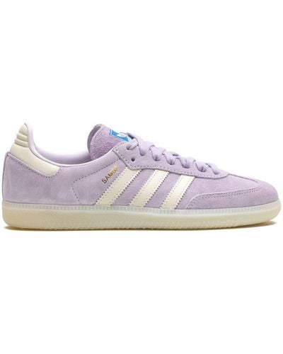 adidas Samba Og "silver Dawn/chalk White/off White" Sneakers - Purple