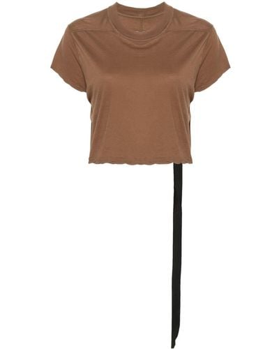 Rick Owens Level T Cotton T-shirt - Brown
