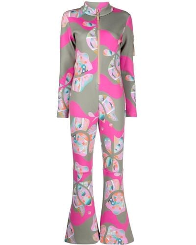 Cynthia Rowley Water-repellent Neoprene Ski Suit - Pink