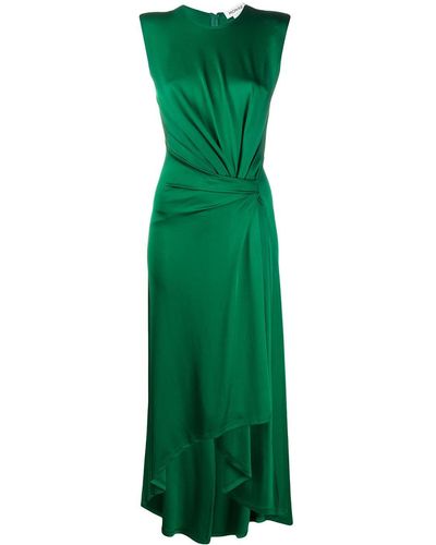 Monse Asymmetric Wrap Dress - Green