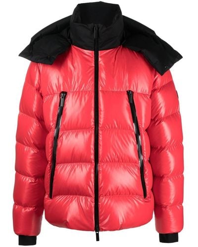 Moncler Zubair Hooded Down Jacket - Red