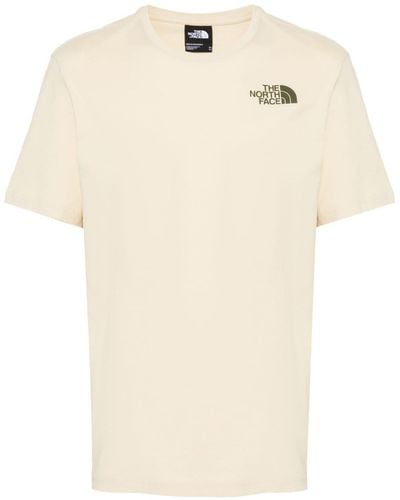 The North Face Logo-print Cotton T-shirt - Natural