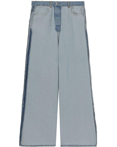 Vetements Weite Jeans im Inside-Out-Look - Blau