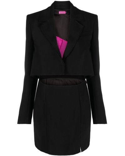 GAUGE81 Cut Out-detail Blazer Dress - Black