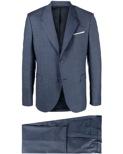 Neil Barrett Single-breasted Two-piece Suit - Blue