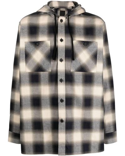 Givenchy Overshirt Con Cappuccio - Black