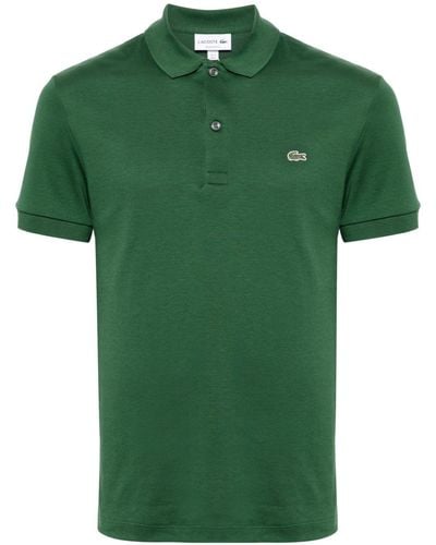 Lacoste Logo-patch Jersey Polo Shirt - Green