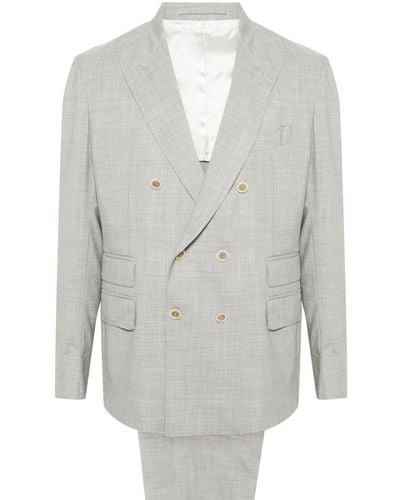 Eleventy Double-breasted Two-piece Suit - Grey
