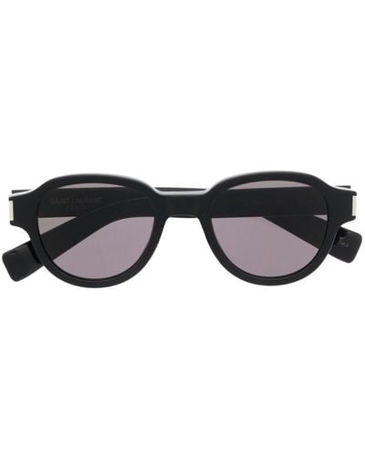 Saint Laurent Sl546 Round-frame Sunglasses - Black