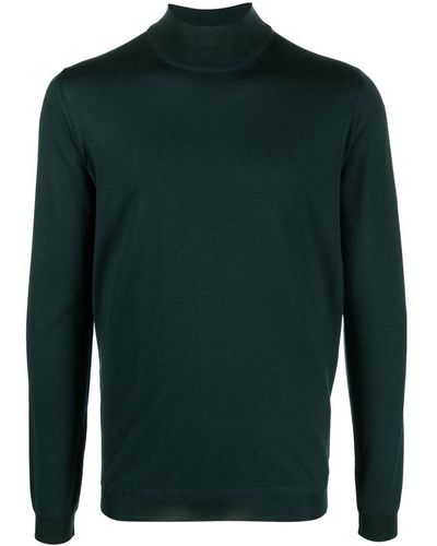 GOES BOTANICAL Merino-wool High-neck Sweater - Green