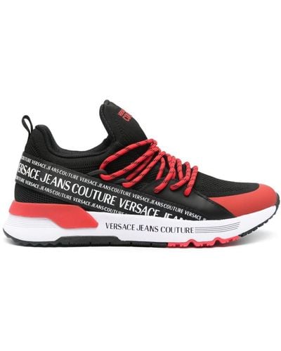 Versace Dynamic Panelled-design Sneakers - Red