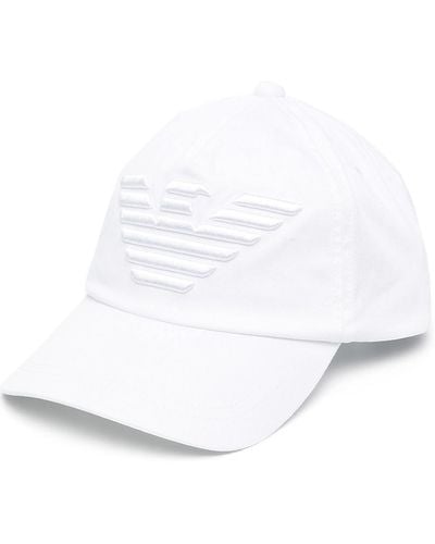 Emporio Armani Embroidered Logo Baseball Cap - White