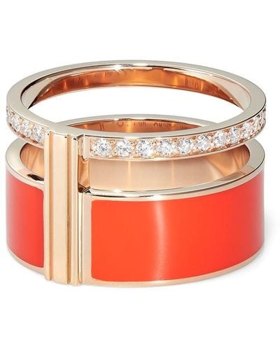 Repossi 18kt Rose Gold Diamond Ring - Pink