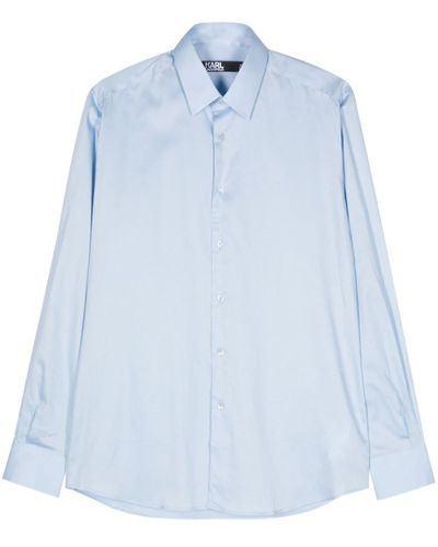 Karl Lagerfeld Classic-collar Shirt - Blue