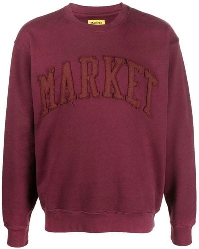 Market Sudadera con logo bordado - Rojo