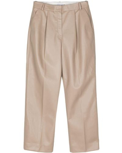 Calvin Klein Pantalon droit à design plissé - Neutre