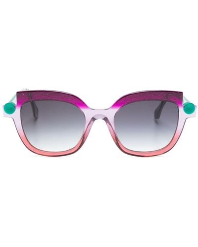 Face A Face Sotsa Cat Eye-frame Sunglasses - Purple