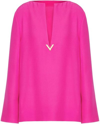 Valentino Garavani Cady Couture Blouse - Pink