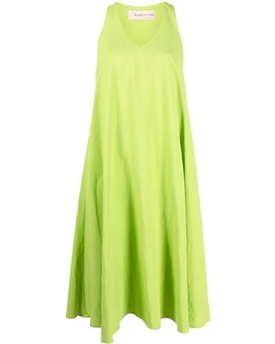 Blanca Vita Aspasia A-line Dress - Green