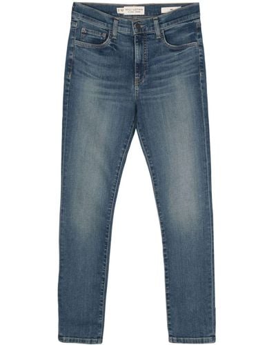 Nili Lotan Joanas Mid-rise Skinny Jeans - Blue
