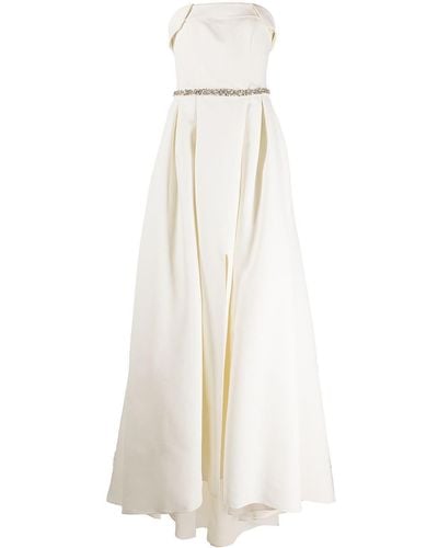 Sachin & Babi Brielle Strapless Gown - White