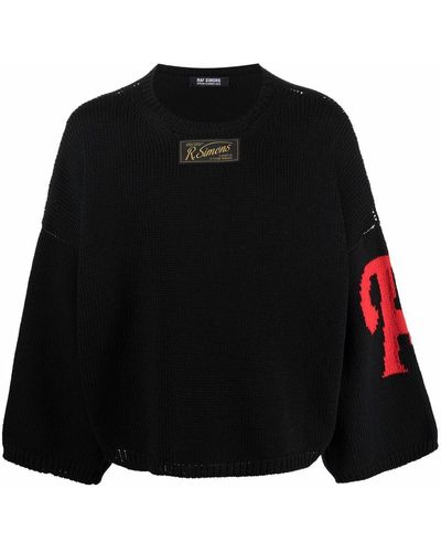 Raf Simons オーバーサイズ セーター - ブラック